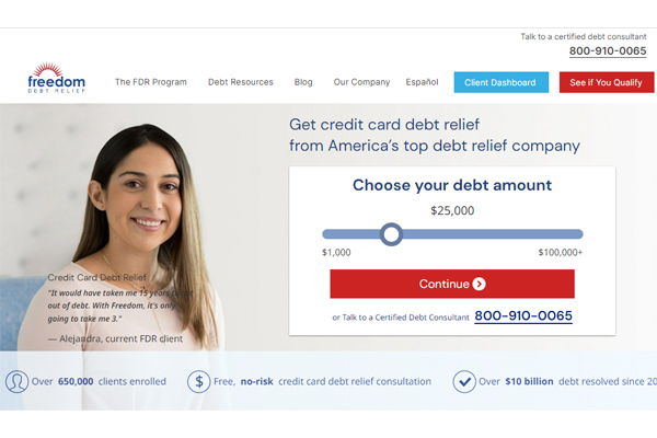 Picture of 10 Best Debt Consolidation Services of 2025 - Freedom DR Review